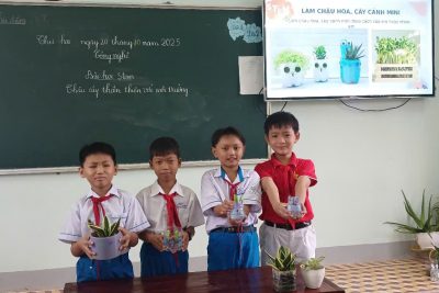 BÀI HỌC STEM: “CHẬU CÂY THÂN THIỆN VỚI MÔI TRƯỜNG” – CÔNG NGHỆ LỚP 4 🌿